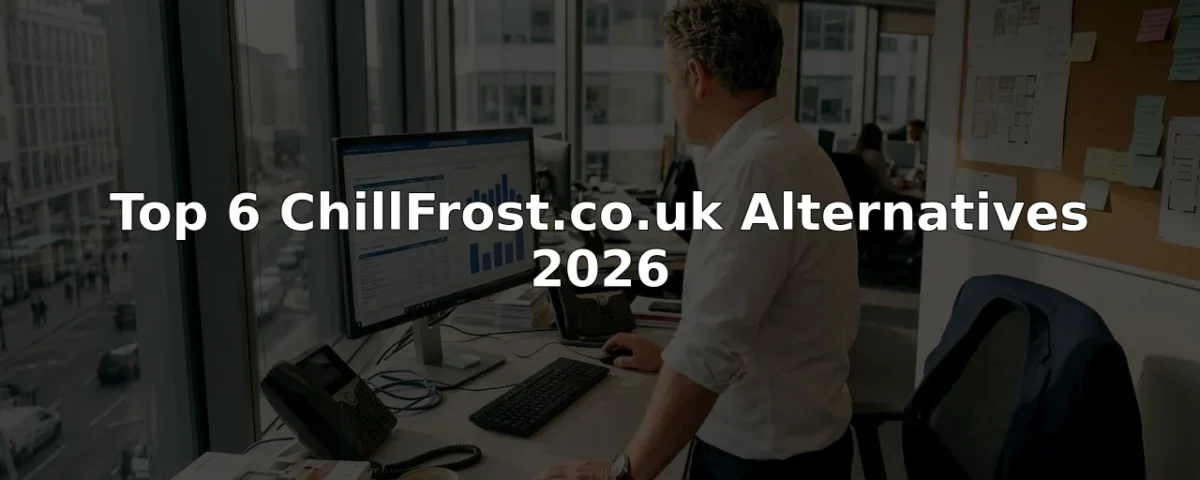 Facilities manager comparing refrigeration suppliers in office