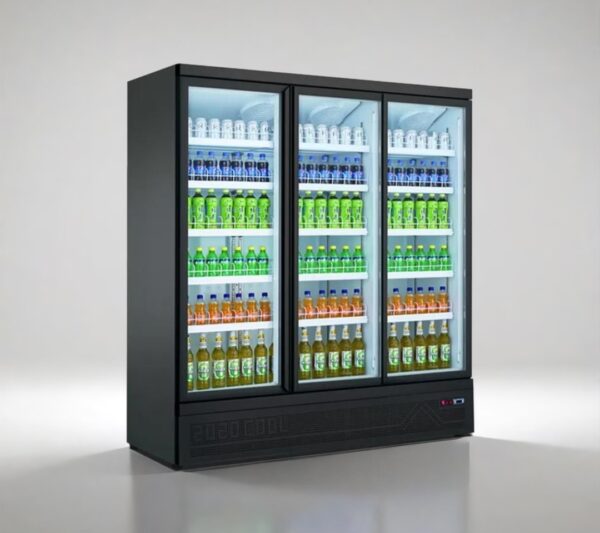 Triple Door Display Glass Commercial Fridge