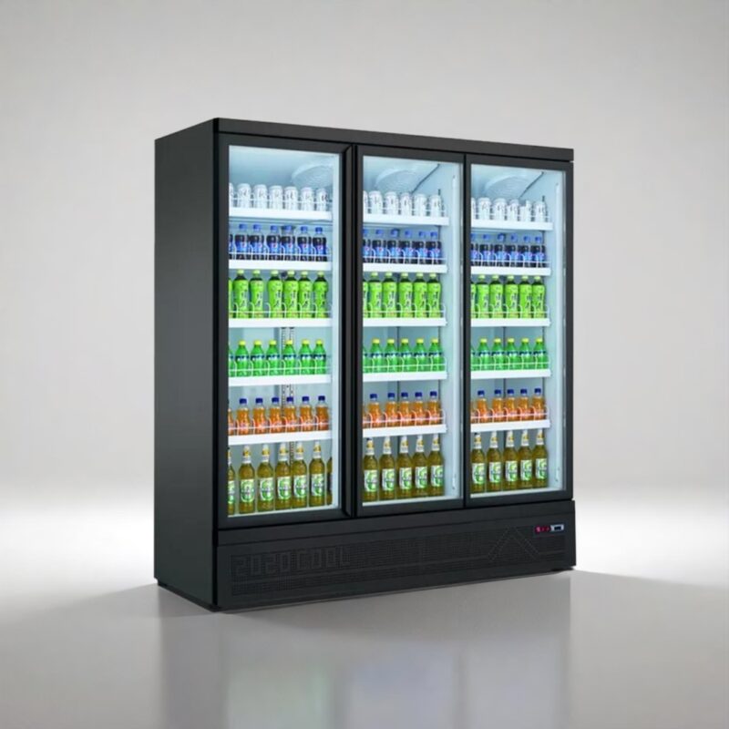 Triple Door Display Glass Commercial Fridge